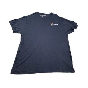 Margaritaville Men's XXL Navy Blue T-Shirt "It's 5 O'Clock Somewhere" Parrot